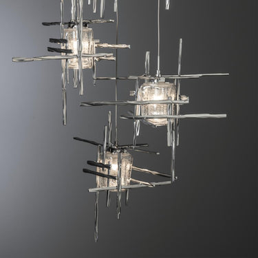 Hubbardton Forge Tura 5-Light Seeded Glass Pendant 7