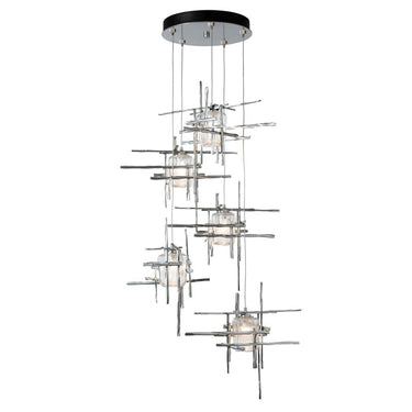Hubbardton Forge Tura 5-Light Seeded Glass Pendant 