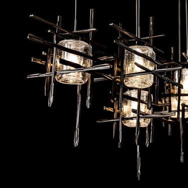 Hubbardton Forge Tura 7-Light Seeded Glass Pendant - Standard - 131095