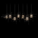 Hubbardton Forge Tura 7-Light Seeded Glass Pendant - Standard - 131095