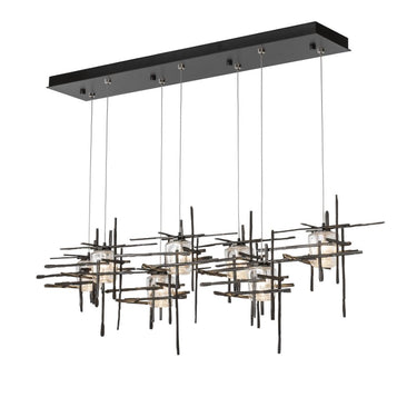 Hubbardton Forge Tura 7-Light Seeded Glass Pendant 2