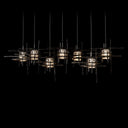 Hubbardton Forge Tura 7-Light Seeded Glass Pendant 8