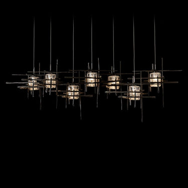 Hubbardton Forge Tura 7-Light Seeded Glass Pendant 8