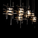 Hubbardton Forge Tura 7-Light Seeded Glass Pendant 9