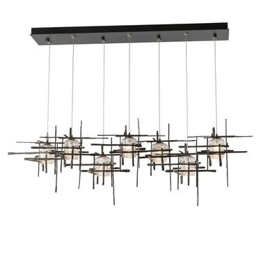 Hubbardton Forge Tura 7-Light Seeded Glass Pendant - Standard - 131095