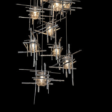 Hubbardton Forge Tura 9-Light Seeded Glass Pendant - Standard - 131107
