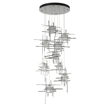Hubbardton Forge Tura 9-Light Seeded Glass Pendant - Standard - 131107