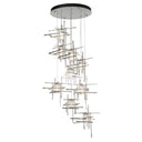 Hubbardton Forge Tura 9-Light Seeded Glass Pendant 1
