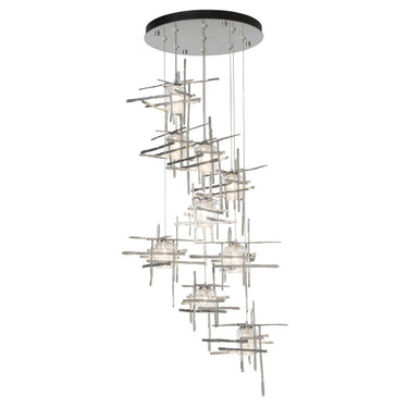 Hubbardton Forge Tura 9-Light Seeded Glass Pendant 1