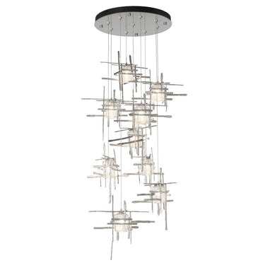 Hubbardton Forge Tura 9-Light Seeded Glass Pendant 4