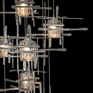 Hubbardton Forge Tura 9-Light Seeded Glass Pendant 7