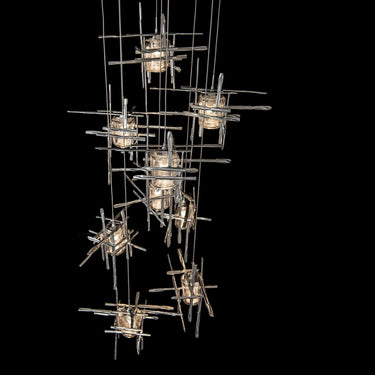 Hubbardton Forge Tura 9-Light Seeded Glass Pendant 8