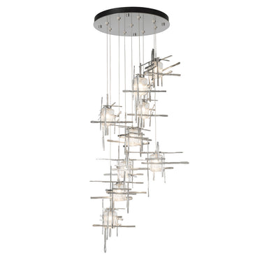 Hubbardton Forge Tura 9-Light Seeded Glass Pendant - Standard - 131107