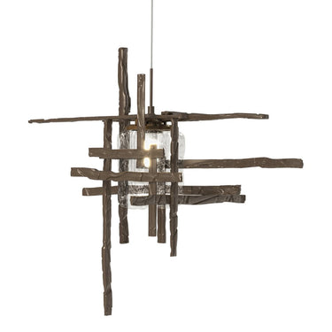 Hubbardton Forge 161184 Tura Seeded Glass Low Voltage Pendant