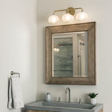 Hubbardton Forge Ume 3-Light Curved Arm Bath Sconce - 201342 