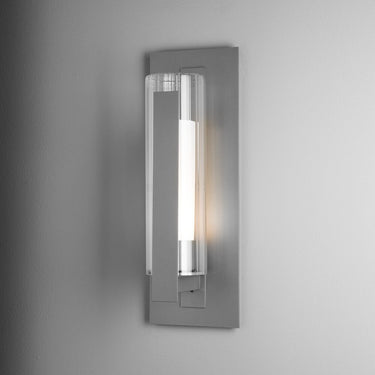 Hubbardton Forge Vertical Bar Fluted Glass Medium Outdoor Sconce - 307282 