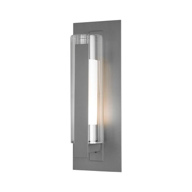 Hubbardton Forge Vertical Bar Fluted Glass Medium Outdoor Sconce 1