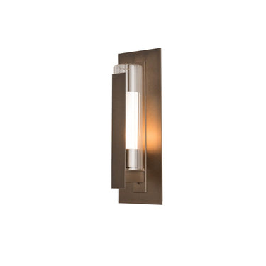 Hubbardton Forge Vertical Bar Fluted Glass Small Outdoor Sconce 1