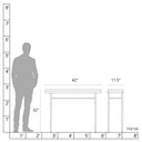 Hubbardton Forge Wick 42" Console Table 8