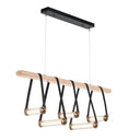Hubbardton Forge 131053 York Linear 5 Light LED Pendant in Black Finish, Clear Glass with Standard Pipe Length