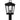 Huck 1 Light Outdoor Post in Earth Black 3