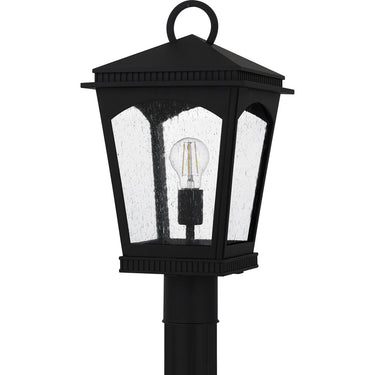 Huck 1 Light Outdoor Post in Earth Black 3