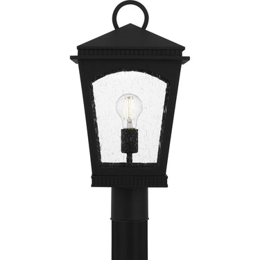 Huck 1 Light Outdoor Post in Earth Black 4