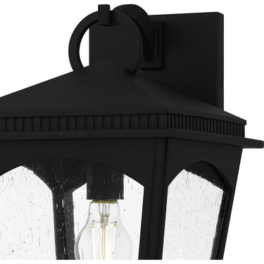 Huck 1 Light Outdoor Wall Sconce in Earth Black 2