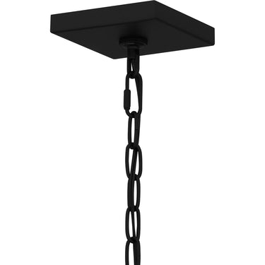 Hull 3 Light Outdoor Pendant in Matte Black 3
