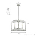Hunter Lighting 19-HL1 Astwood 4 Light Chandelier 17