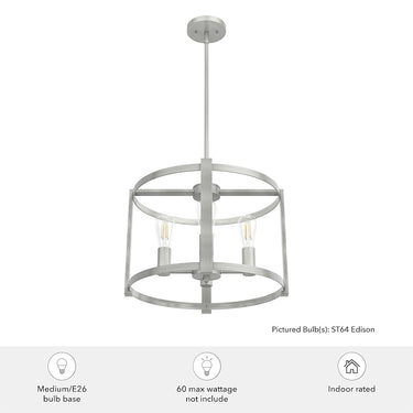 Hunter Lighting 19-HL1 Astwood 4 Light Chandelier 18