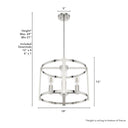 Hunter Lighting 19-HL1 Astwood 4 Light Chandelier 30