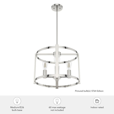 Hunter Lighting 19-HL1 Astwood 4 Light Chandelier 31