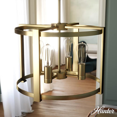 Hunter Lighting 19-HL1 Astwood 4 Light Chandelier 11