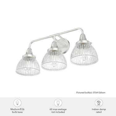 Hunter Lighting 19-HL12 Cypress Grove 3 Light Vanity 9