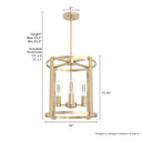 Hunter Lighting 19-HL2 Astwood 4 Light Chandelier 6