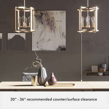 Hunter Lighting 19-HL2 Astwood 4 Light Chandelier 8