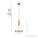 Hunter Lighting 19-HL26 Van Nuys 1 Light Pendant 18
