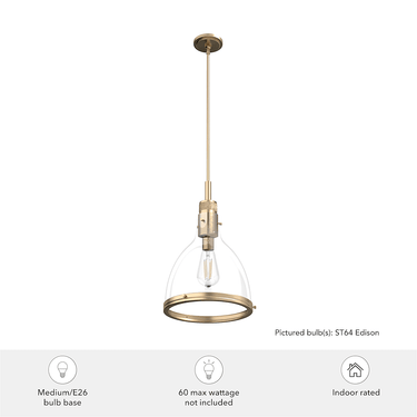 Hunter Lighting 19-HL26 Van Nuys 1 Light Pendant 19