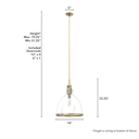 Hunter Lighting 19-HL26 Van Nuys 1 Light Pendant 24