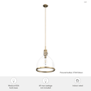 Hunter Lighting 19-HL26 Van Nuys 1 Light Pendant 25