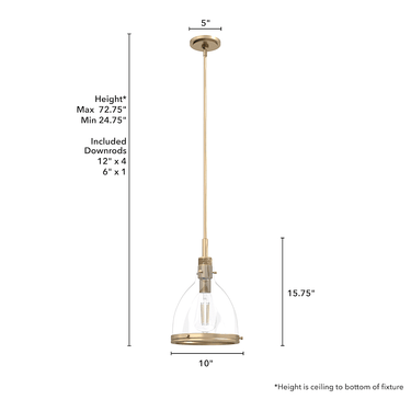 Hunter Lighting 19-HL26 Van Nuys 1 Light Pendant 9