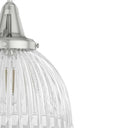 Hunter Lighting 19-HL9 Cypress Grove 1 Light Pendant in Brushed Nickel - Clear Holophane 15