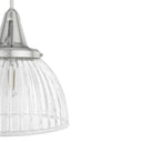 Hunter Lighting 19-HL9 Cypress Grove 1 Light Pendant in Brushed Nickel - Clear Holophane 22