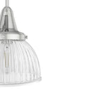 Hunter Lighting 19-HL9 Cypress Grove 1 Light Pendant in Brushed Nickel - Clear Holophane 9