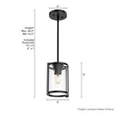 Hunter Lighting 1900 Astwood 1 Light Mini Pendant 7