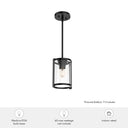 Hunter Lighting 1900 Astwood 1 Light Mini Pendant 8
