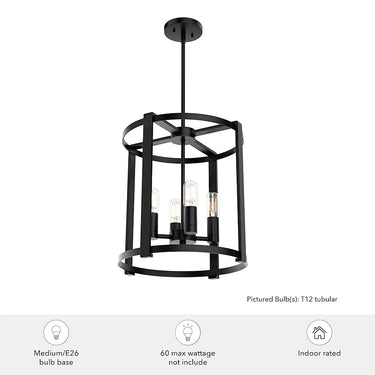 Hunter Lighting 1900-HL Astwood 4 Light Chandelier 8