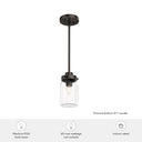 Hunter Lighting 1900-HL1 Devon Park 1 Light Mini Pendant 15