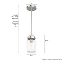 Hunter Lighting 1900-HL1 Devon Park 1 Light Mini Pendant 7